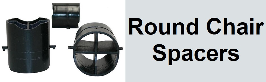 Round rebar chair spacers